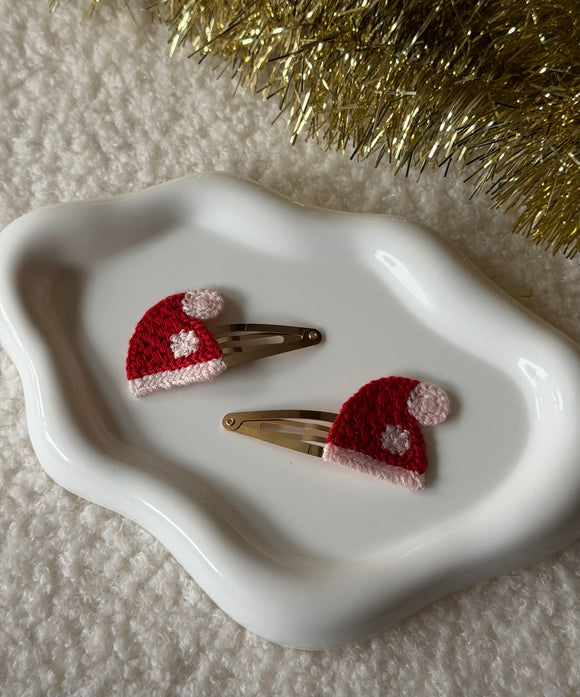 Speldjes - Kerstmuts 2 stuks