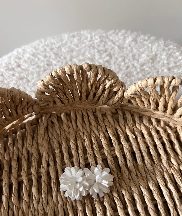 Anti slip - Bloemetjes wit