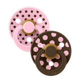 BIBS Studio - Polka -  2-pack - Baby Pink/Mocha