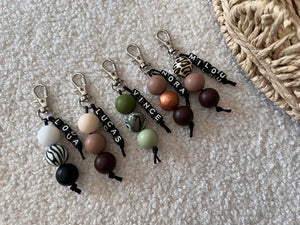 Sleutelhanger Klein zwarte letters