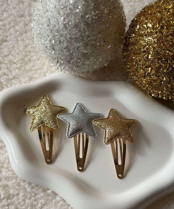 Speldjes - Ster glitter 2 stuks