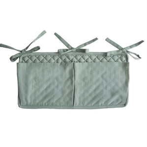 Mushie Crib Pocket - Roman Green